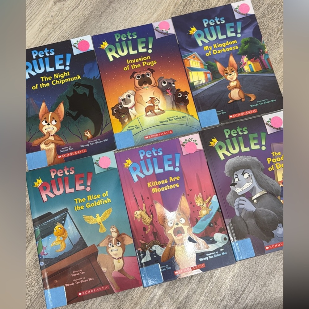 Scholastic Pets Rule! Book Collection - Blue and Purple Covers